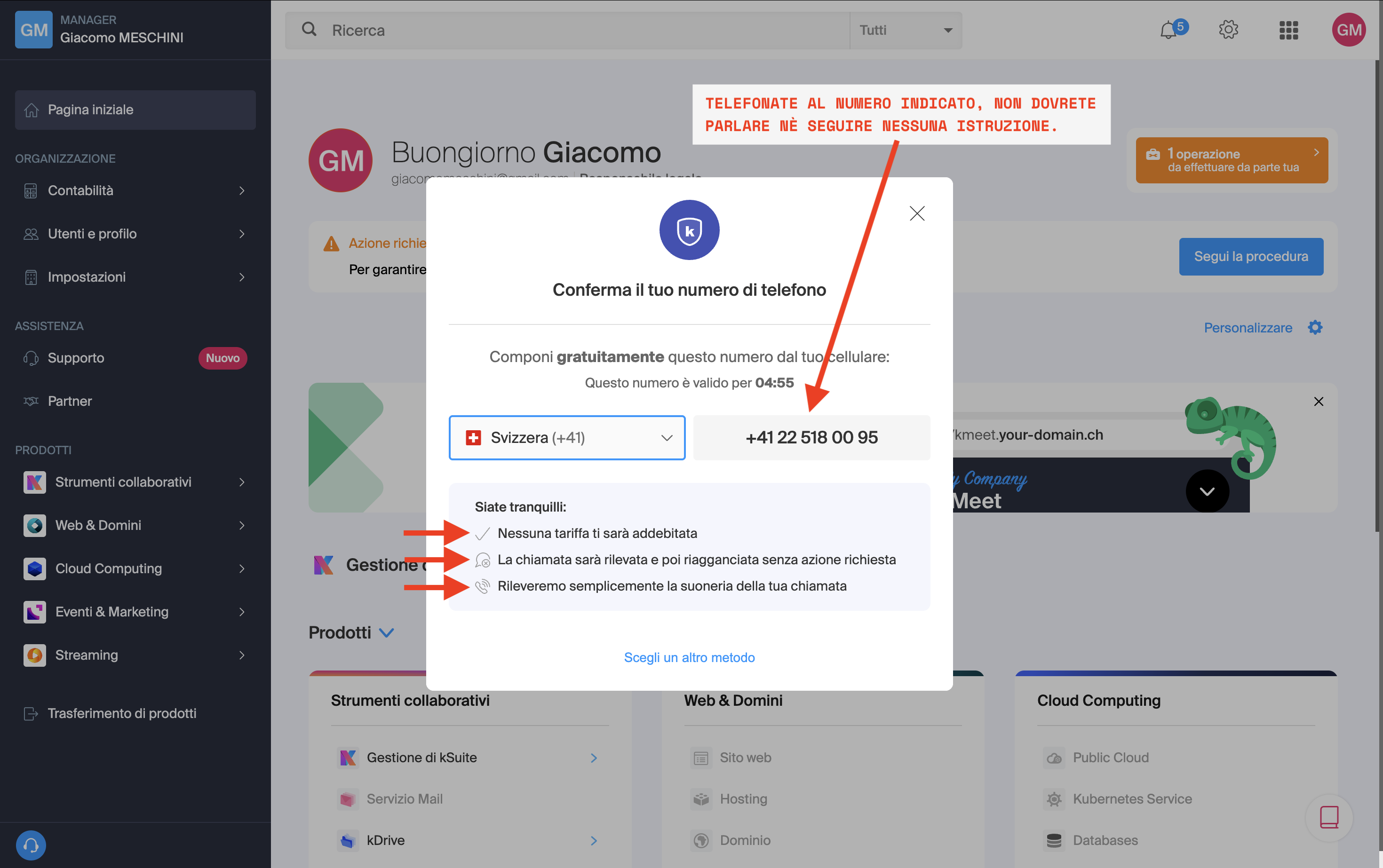 Verifica Telefono