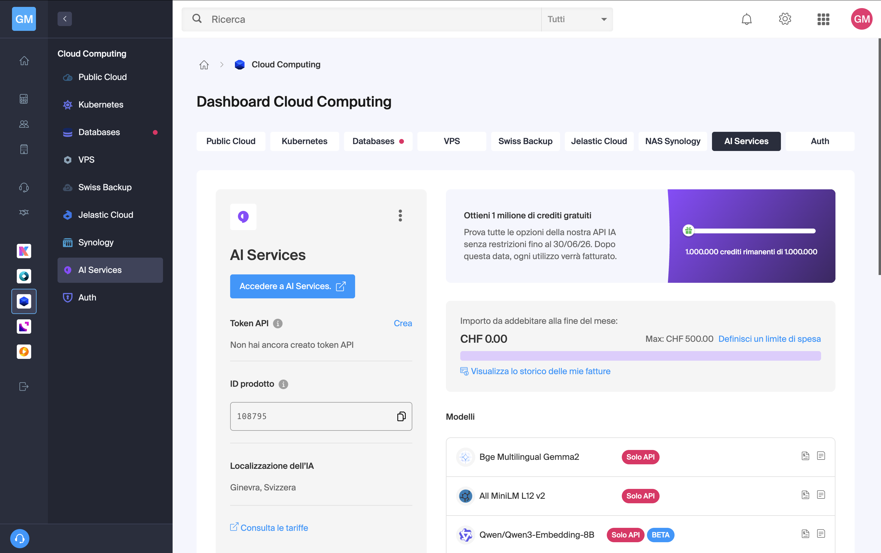 Creazione Token API 1