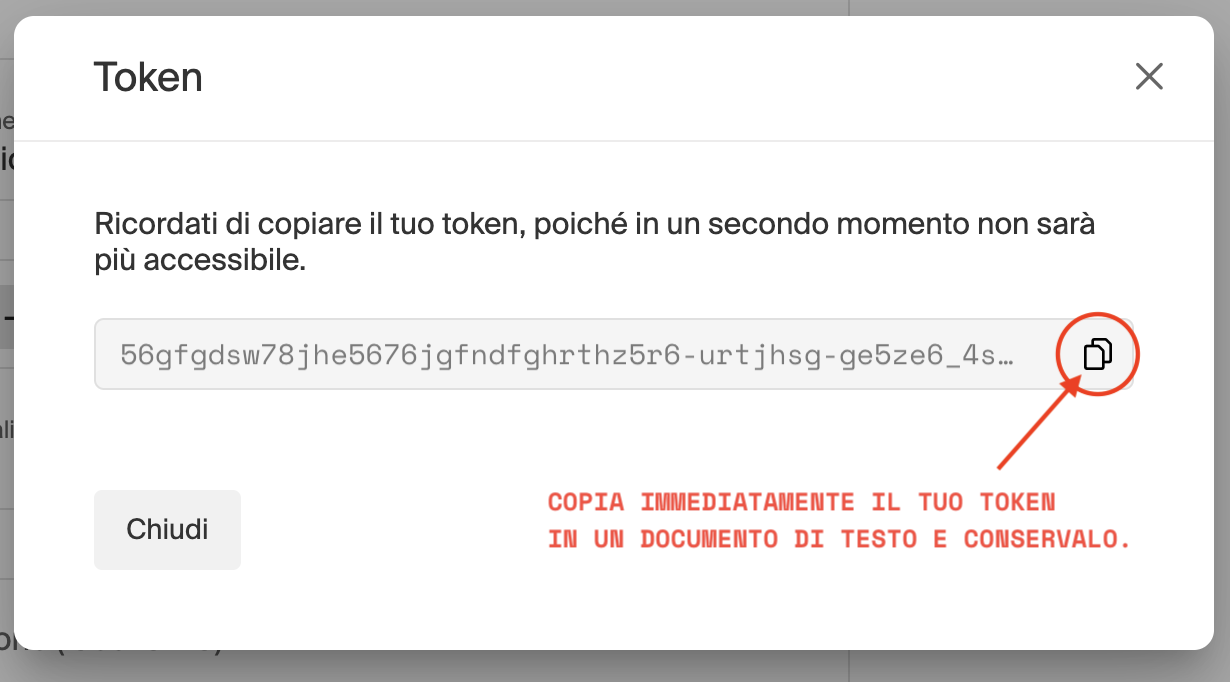 Creazione Token API 3