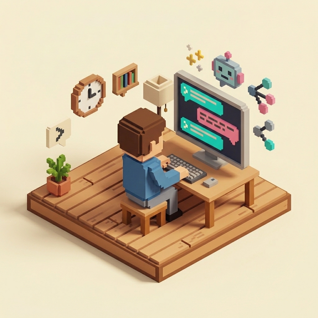 Ragazza che chiede davanti a un laptop